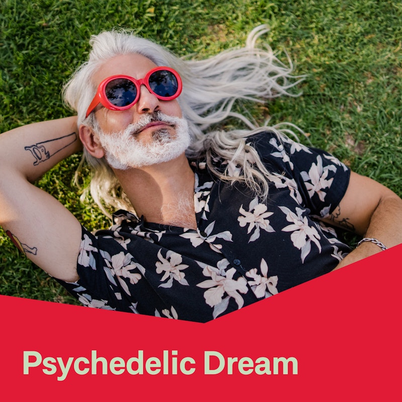 Soundtrack till psykedelisk dröm Din spellista för varumärken för marijuana-apotek