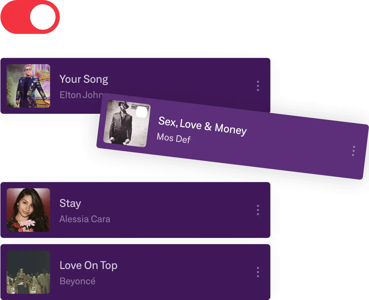 Explicit filter and song block