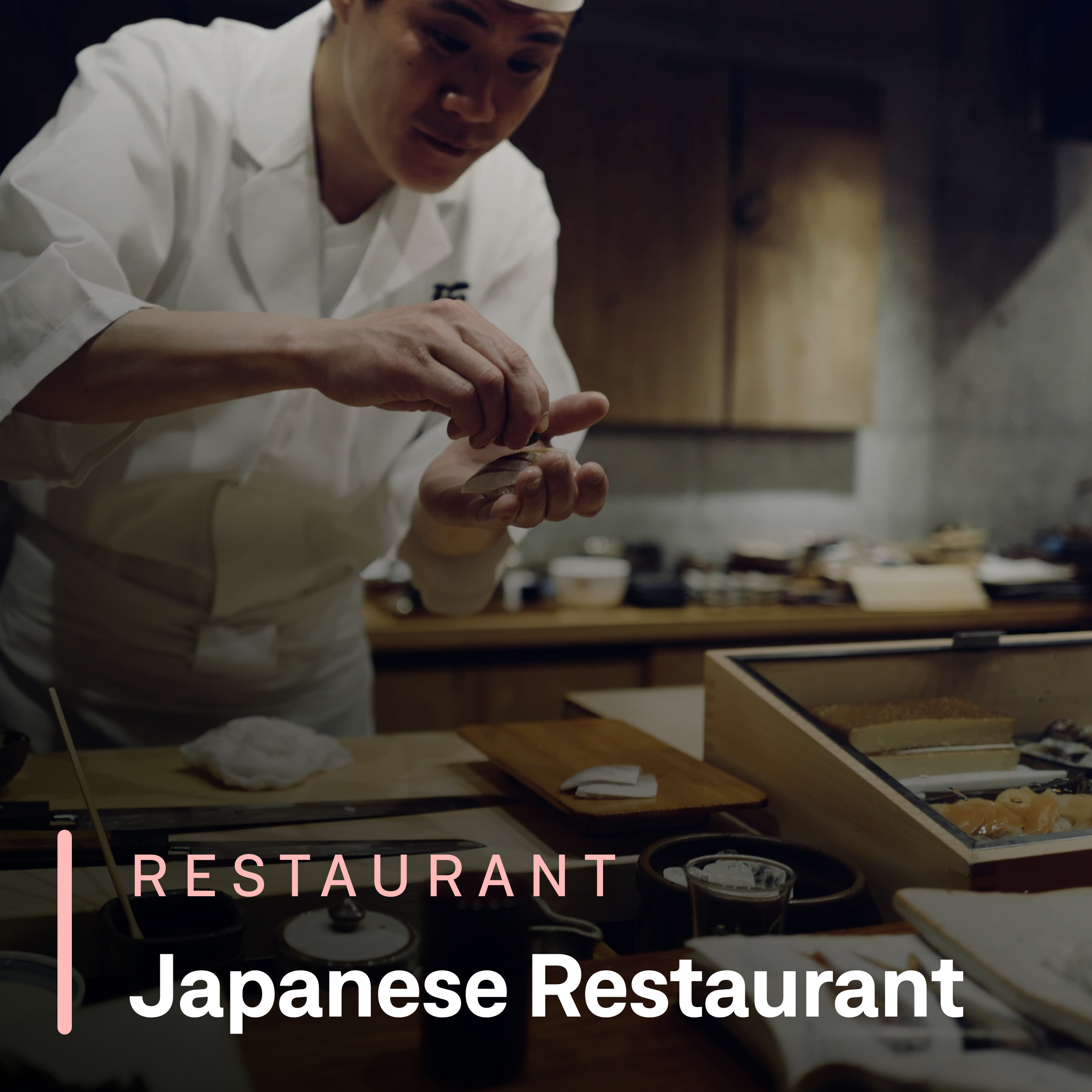 The elegant Japanese restaurant Playlist with a formal feel